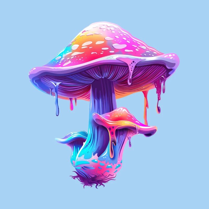 Farbiger Pilz