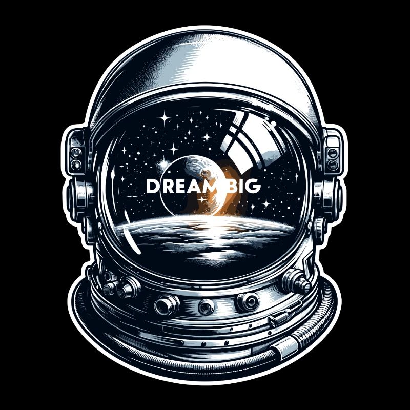 Dream Big - Astronaut Illustration