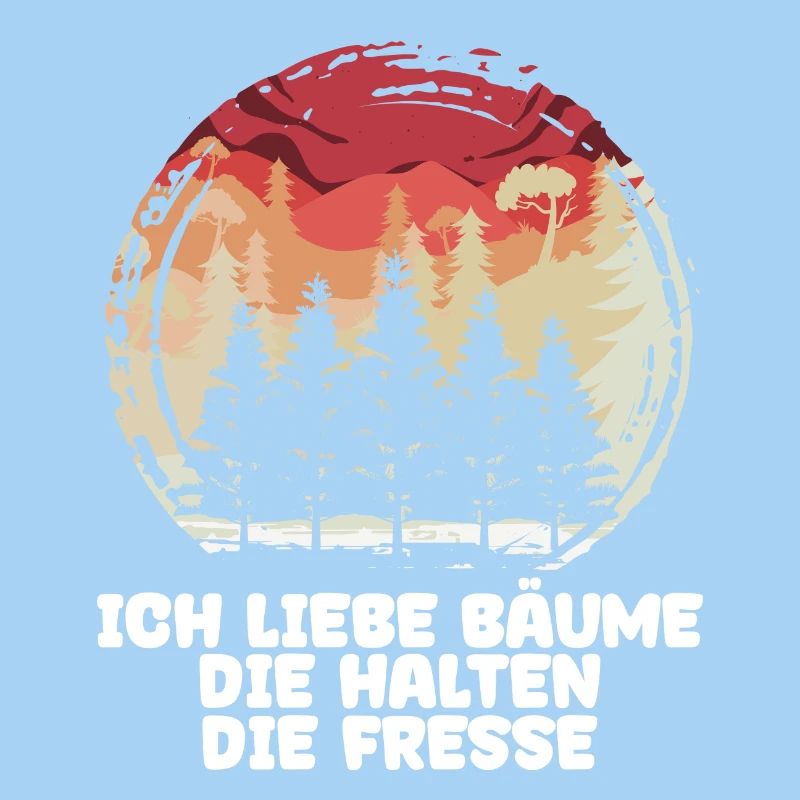 Förster Baum Forst Statement Holzarbeit Holzfäller