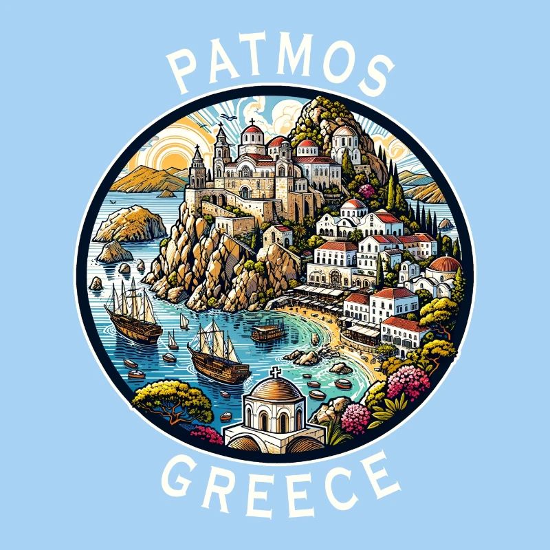 Vacances à Patmos, Grèce, Voyage en mer Égée