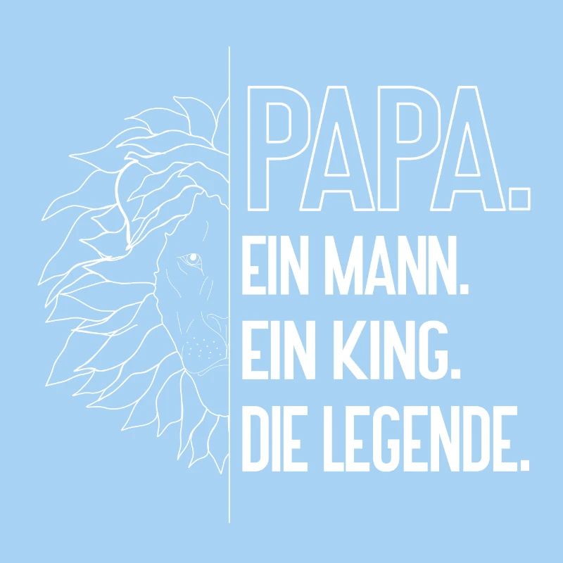 Papa King – Strong Father Lion Design