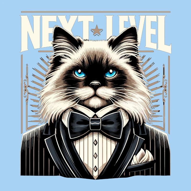 Chat Sacré de Birmanie Chat de Birmanie Cadeau de smoking