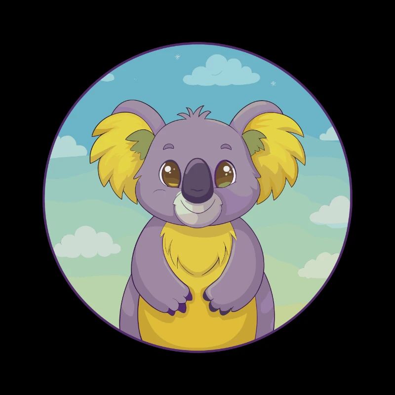 Koala mignon kawaii dessin animé clipart animal de compagnie