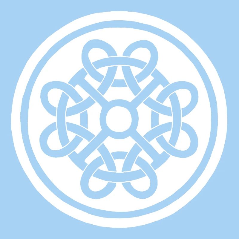 Fleur celte et talisman blanc