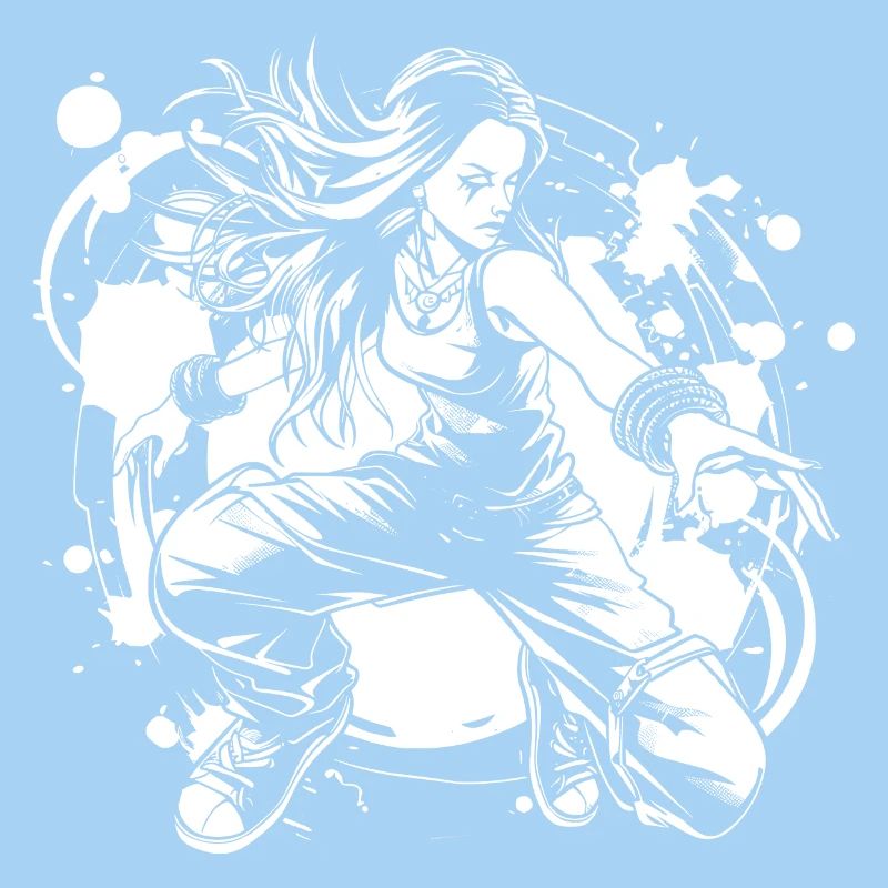 Breakdancer Mädchen