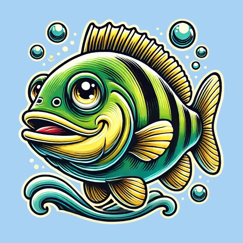 Barsch Flussbarsch Design