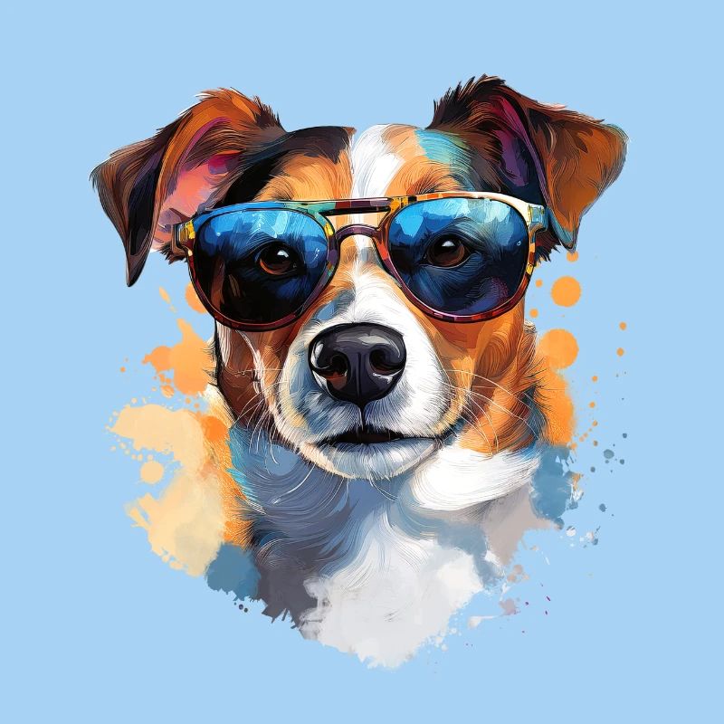 Jack Russel mit Sonnenbrille