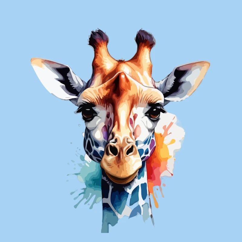 Giraffe Bunt Cool Niedlich Animiert