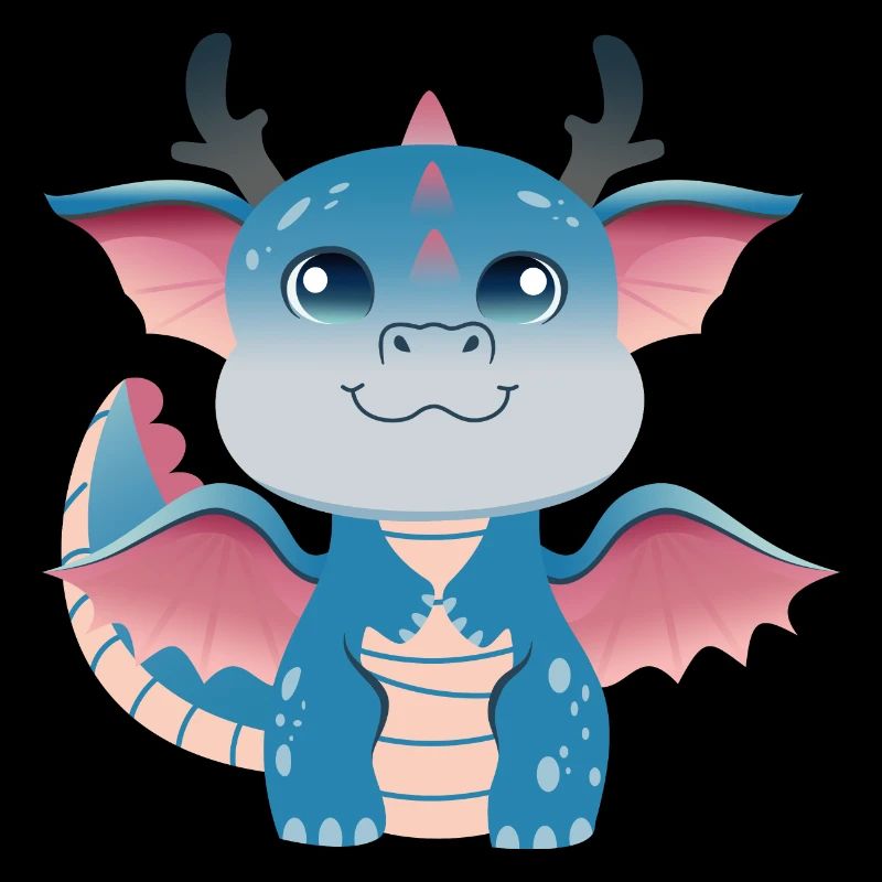 Breloque Dragonling Azur