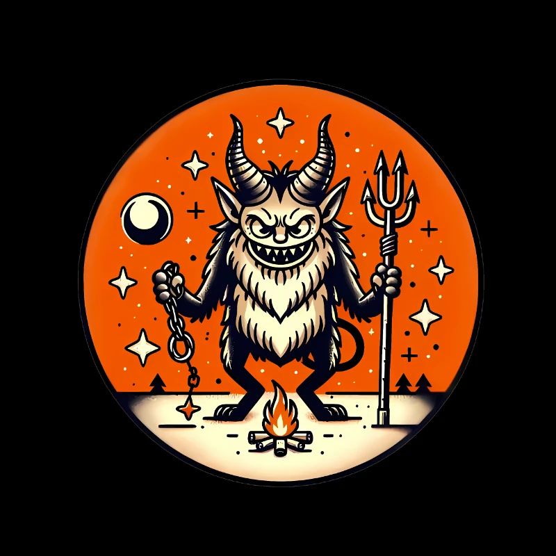 Krampus Night Mischief Illustration
