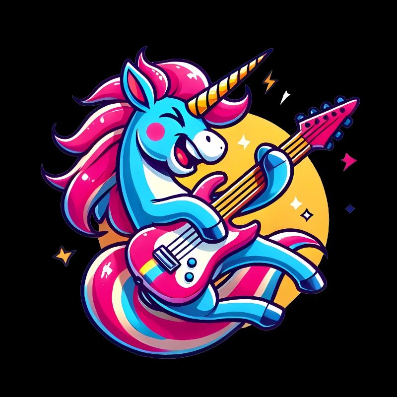 Conception de guitare licorne à bascule