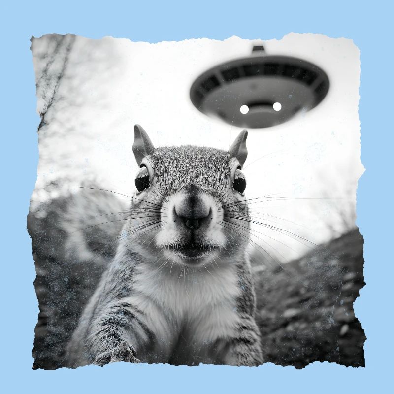 Alien Eichhörnchen Begegnung – Lustiges Sci-Fi
