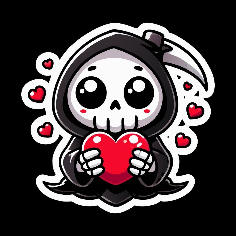 Cute Grim Reaper Love