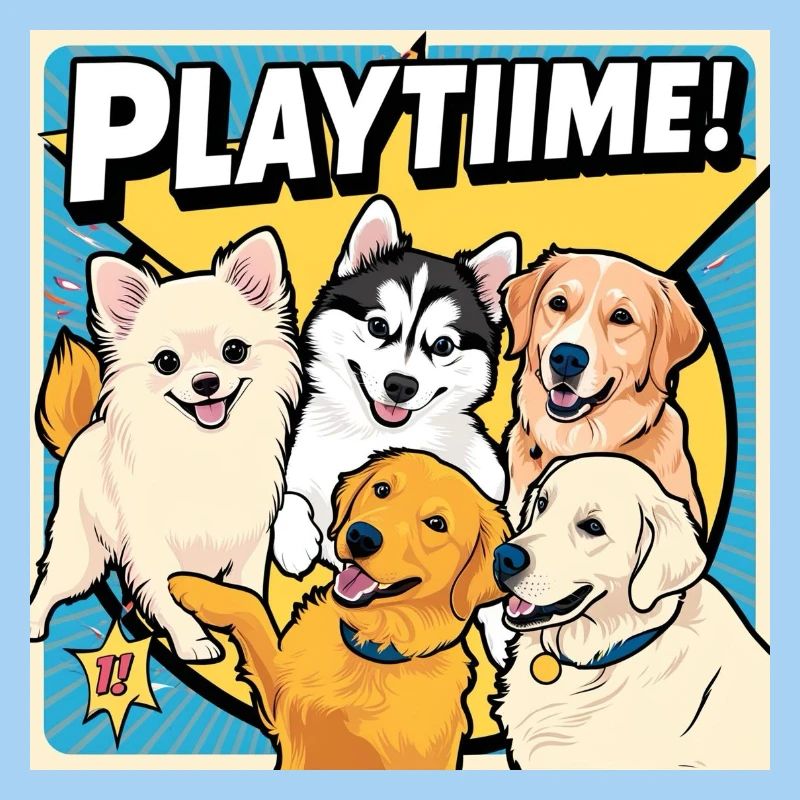 Comic Dogs - Playtime