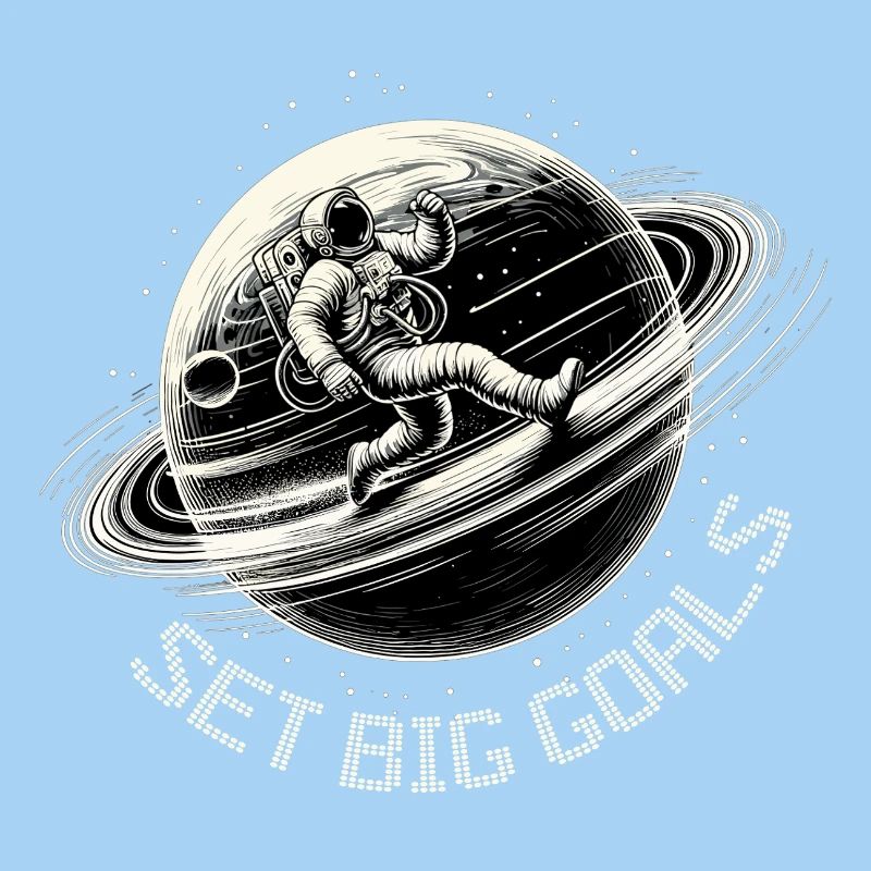 Astronaute Planète Grands Objectifs Orbite Jogging Cadeau