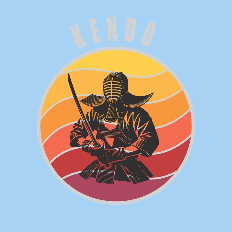 Retro Kendo Samurai Style