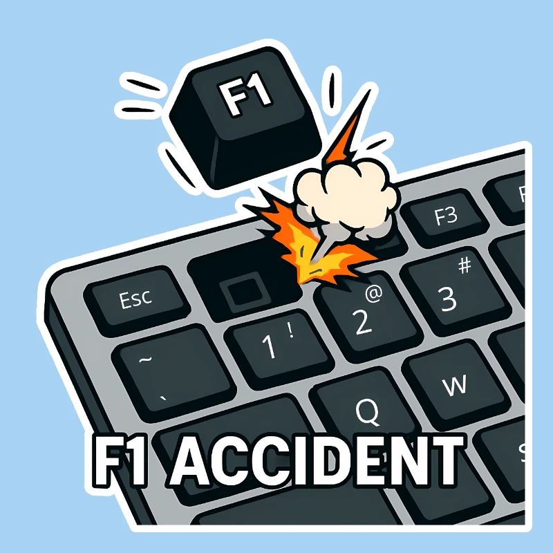 F1 accident - funny pun