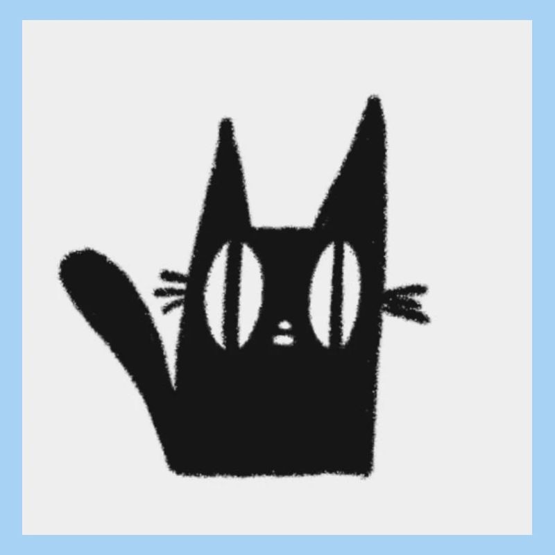 Mimi die schwarze Katze