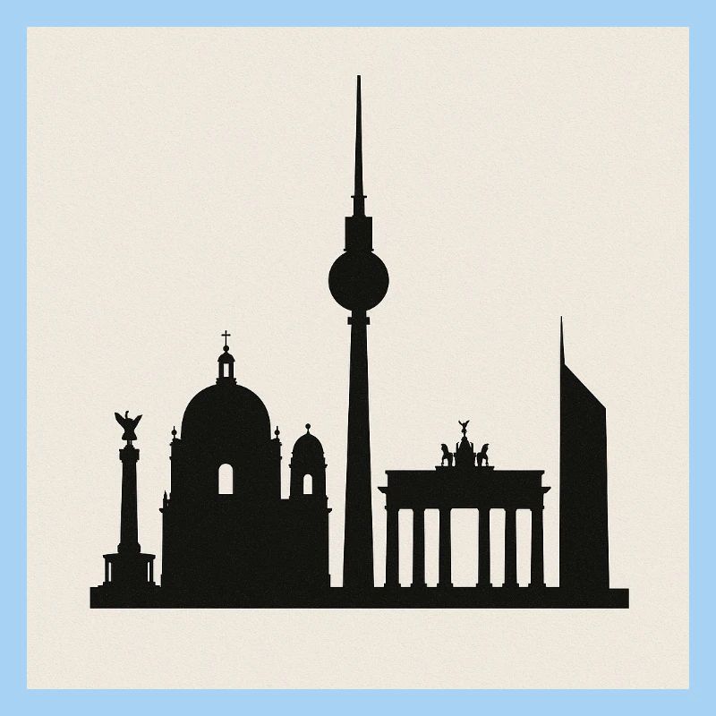 Berliner Skyline Silhouette