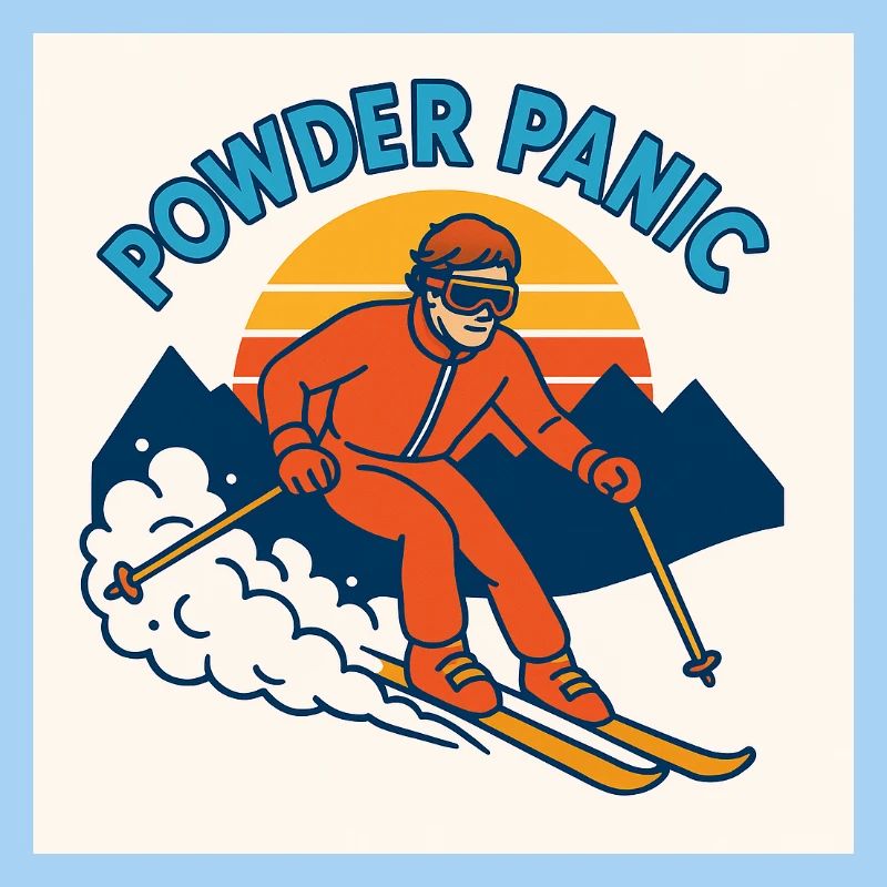 Powder Panic Retro Ski