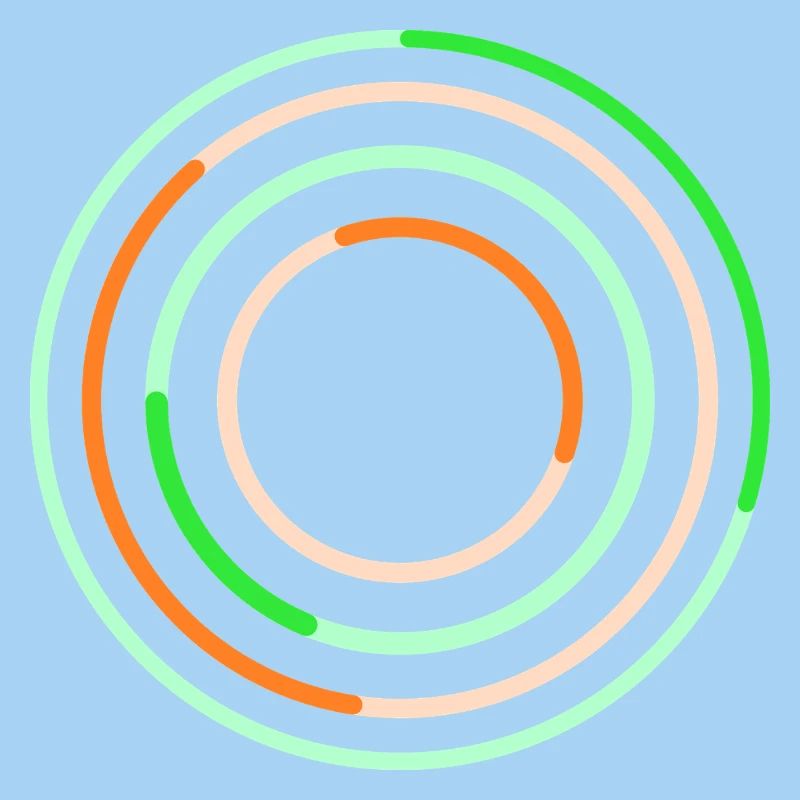 Abstract Circular Line Art Design