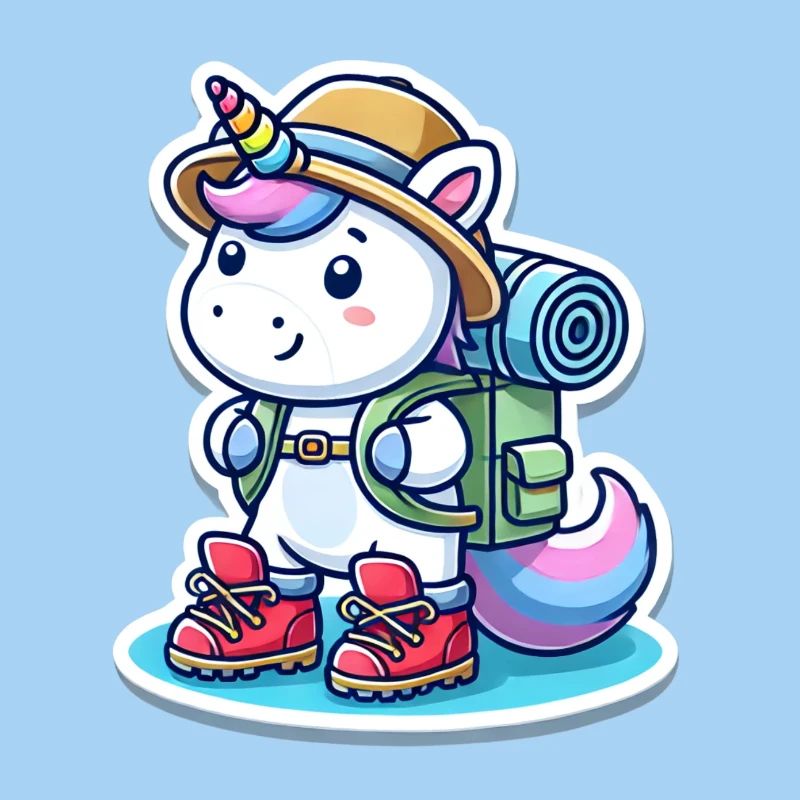 Abenteuer Einhorn mit Rucksack & Wanderschuhen