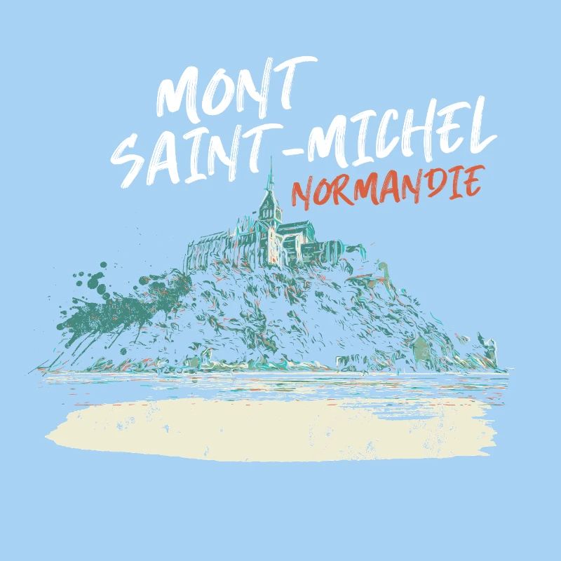 Stylized Mont Saint-Michel