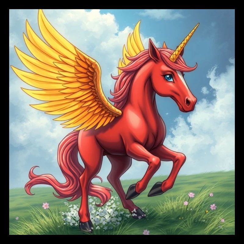 red unicorn
