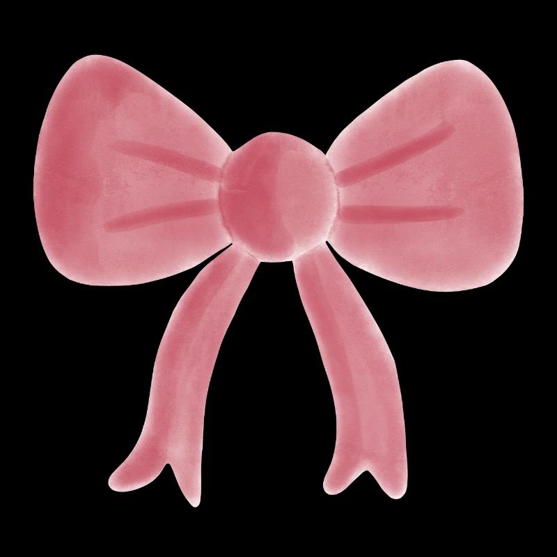 Pastel Pink Watercolor Bow