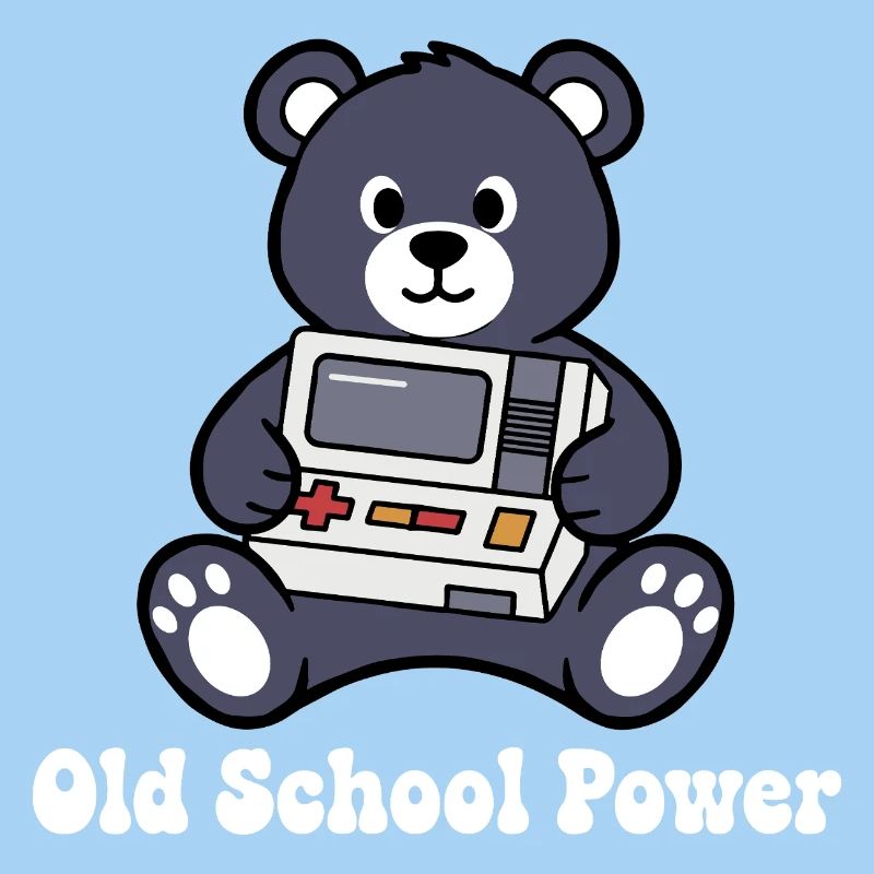 Old School Power Bear Retro Console