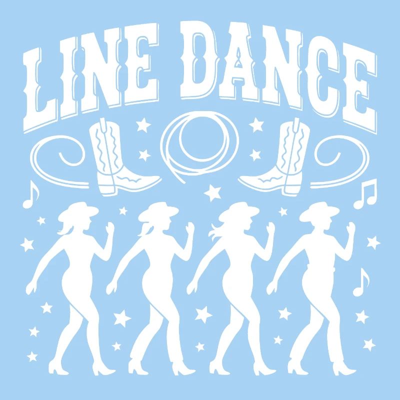 Line Dance Silhouettes Dance