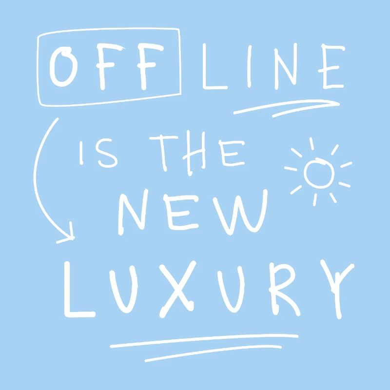 Offline is the new luxury Statement minimalist