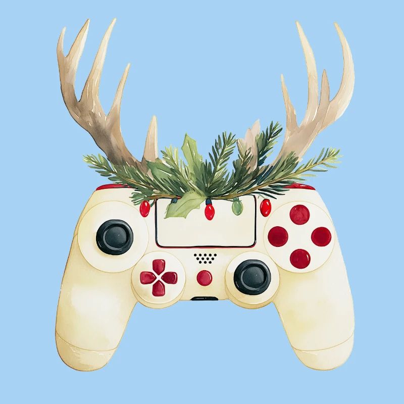 Weihnachtscontroller mit Hirschgeweih