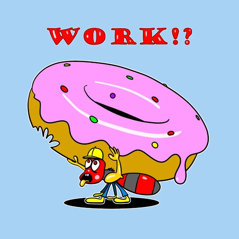 Ant Donut Worker Cartoon