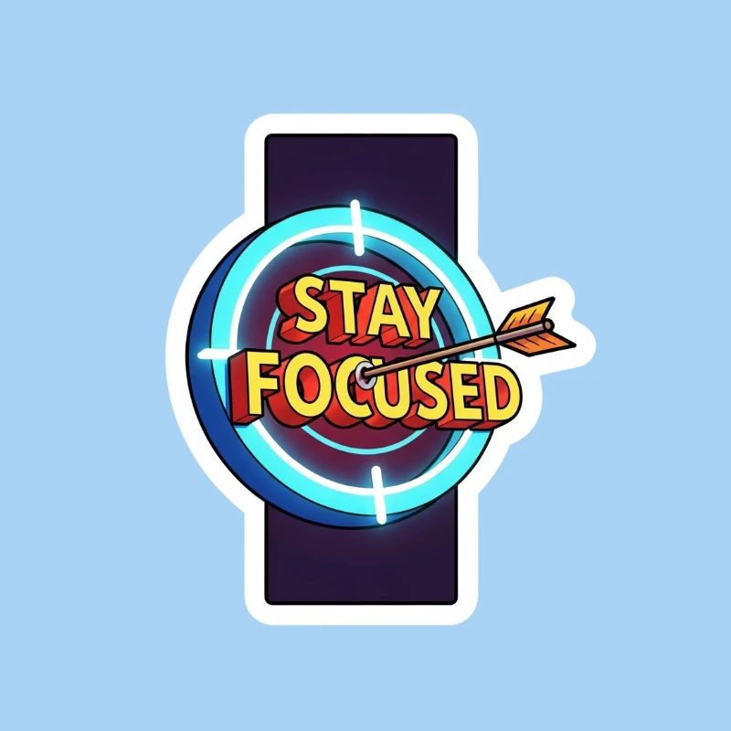 Stay Focused Target Neon