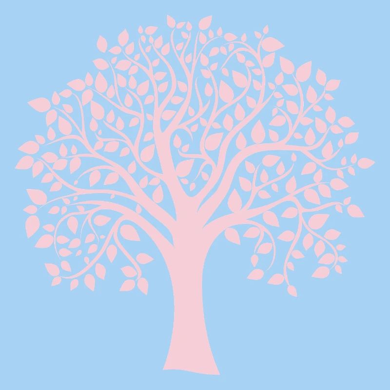 Icon Pink Jumbo Tree Print Silhouette