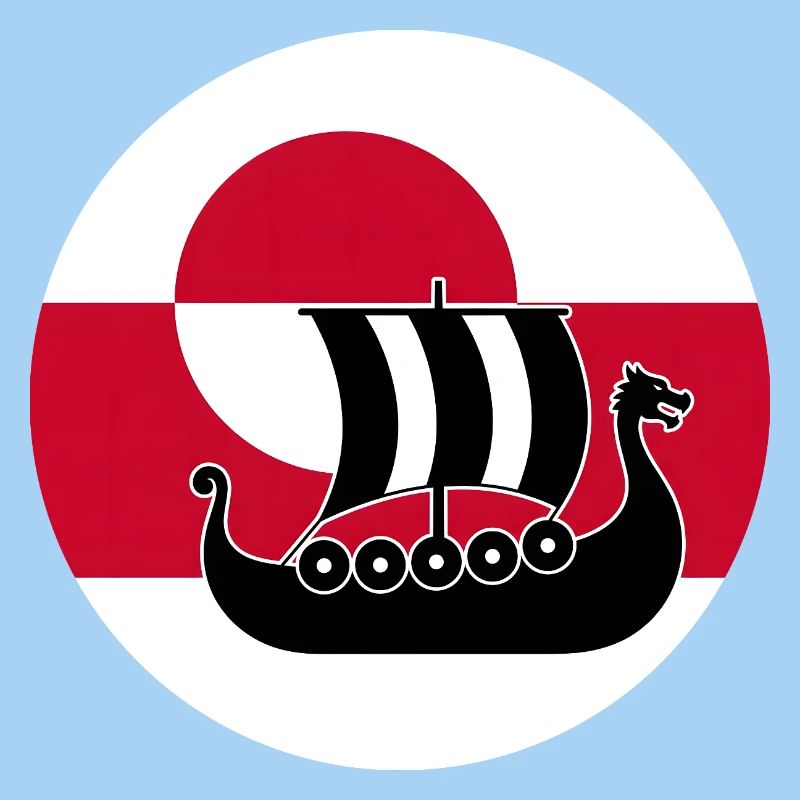 Greenland Flag Longship Design