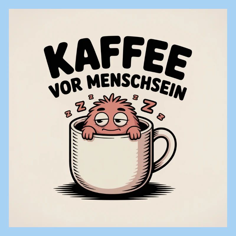 Coffee Before Being Human Cartoon