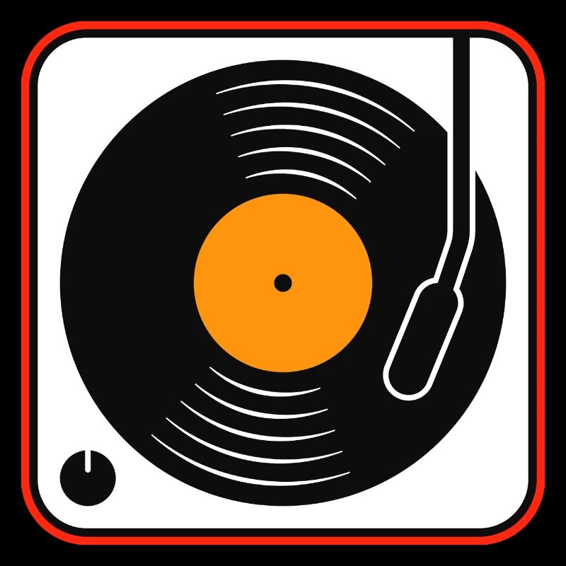 Album vinyle rétro sur platine
