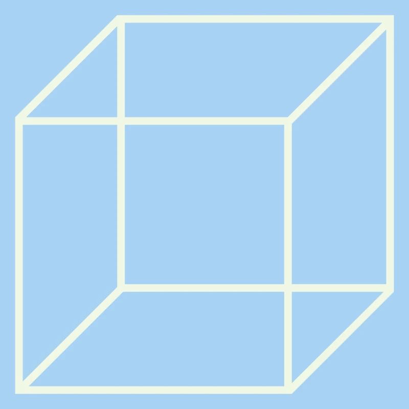 Geometrischer Drahtwürfel