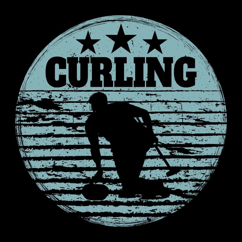 Curling Spieler Sport Wintersport Eis Präzision