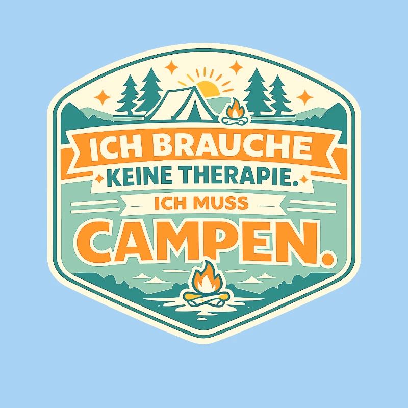 Camping-Humor: Therapie ade