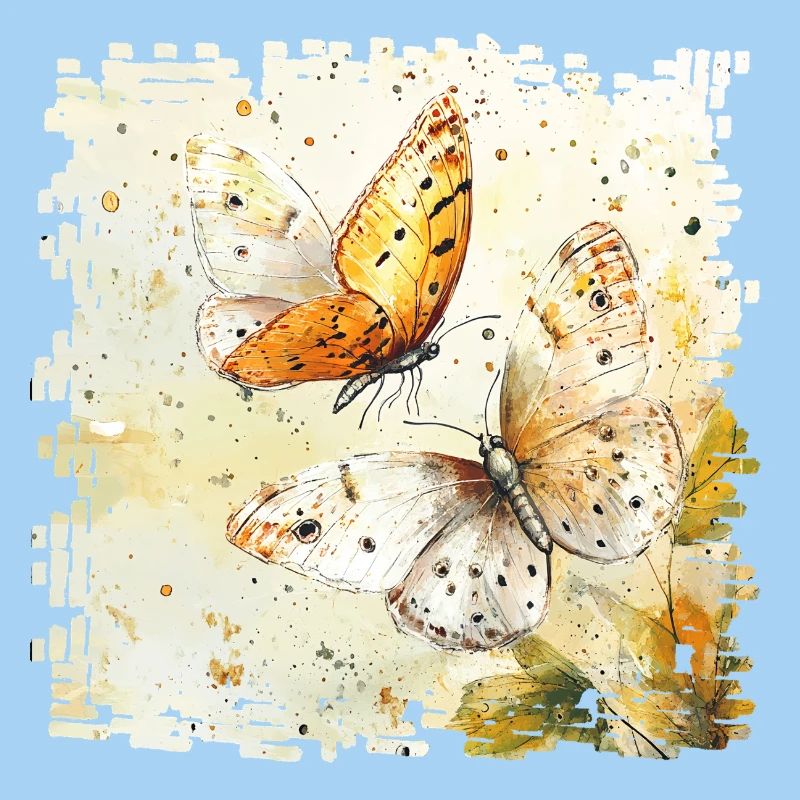 Papillons aquarelle