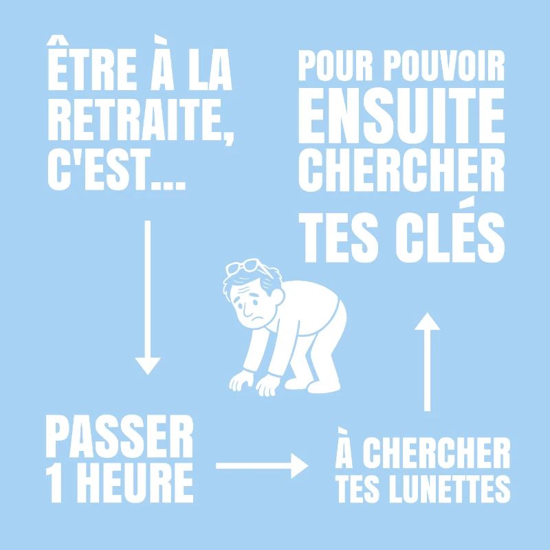 Im Ruhestand mit oder ohne Brille (weißer Text)