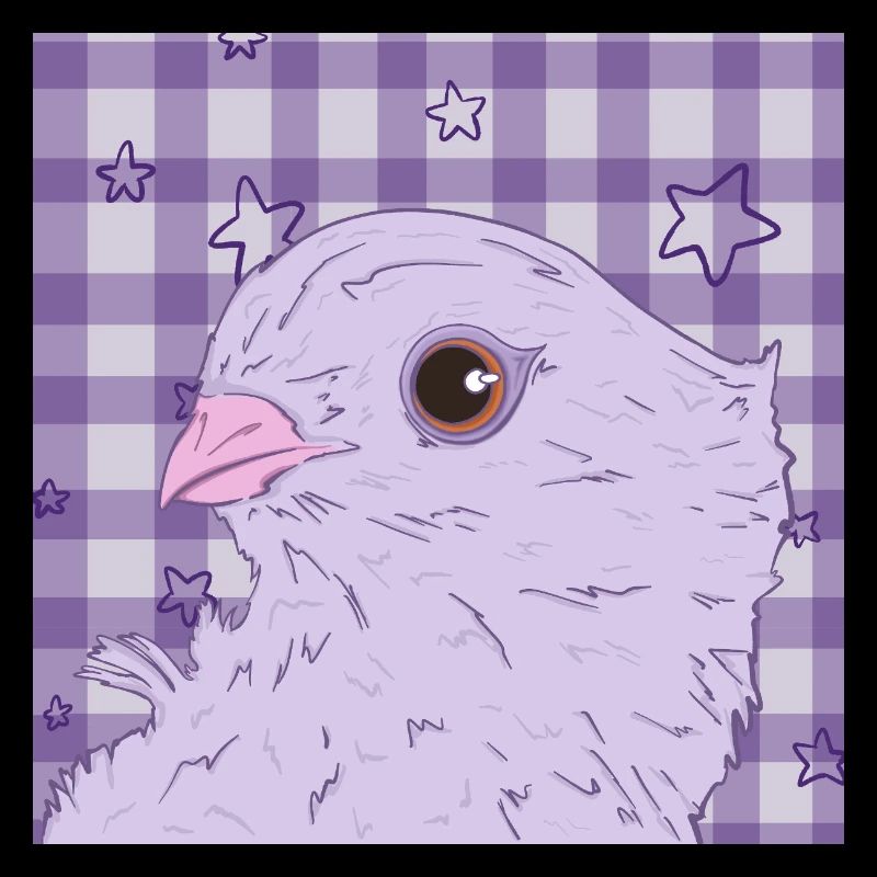 hübsche pink lila Taube