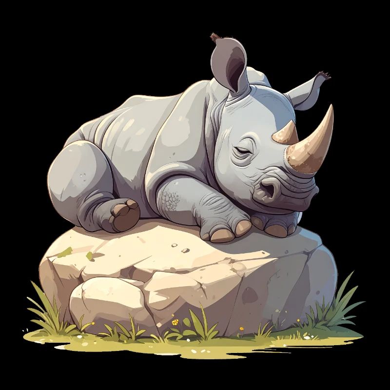 Schlafendes Nashorn