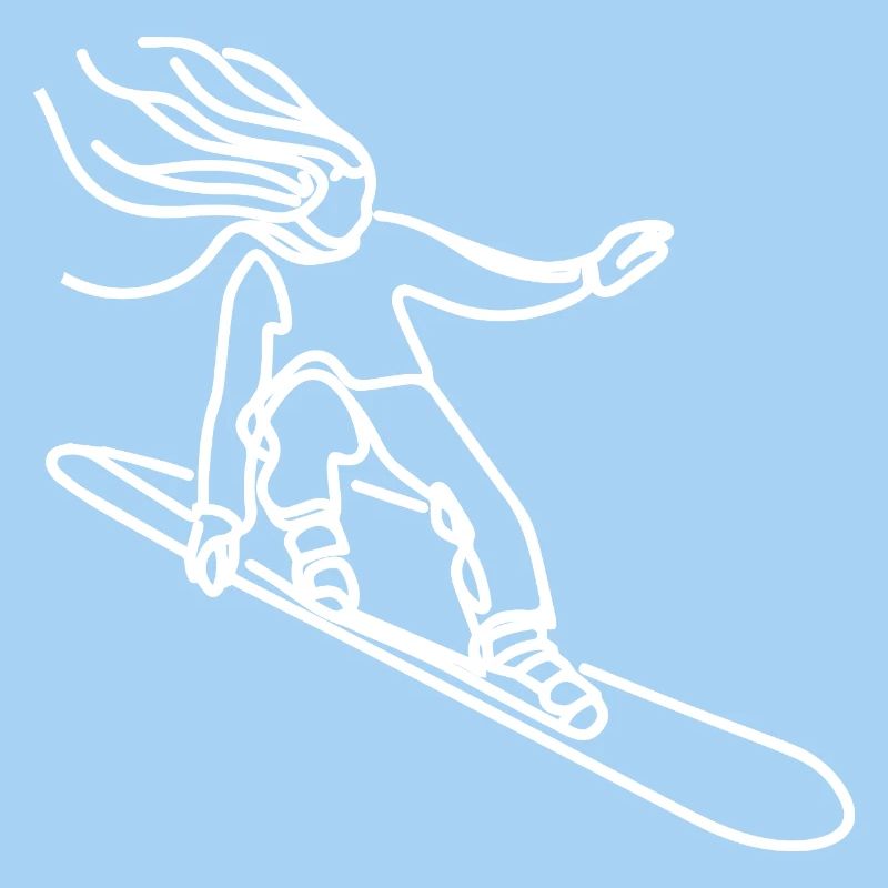 Snowboarder Mädchen