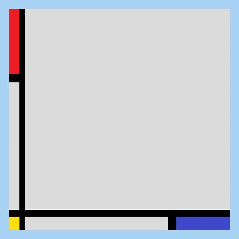 Composition dans le style de Mondrian.