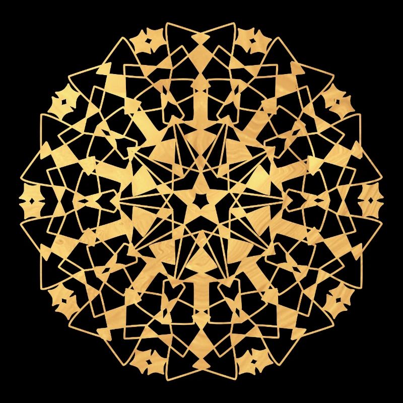 Mandala geometrisch - gold