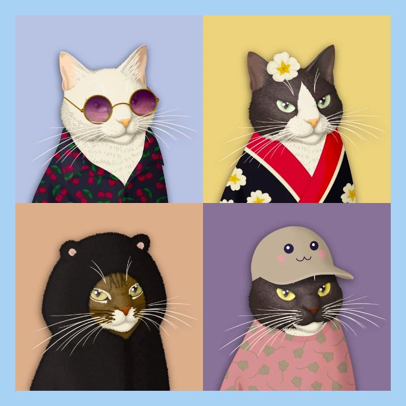 Cat Couture Quartet